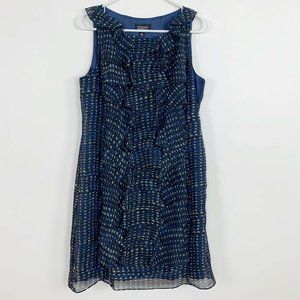 Adrianna Papell Womens Dress Size 12 Blue Sheath